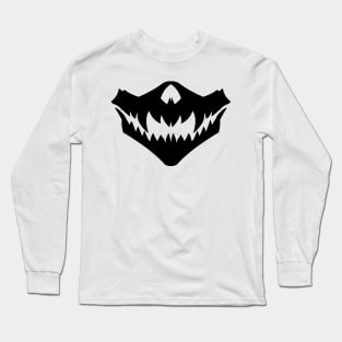 Demon Skull_Mask 2 BLACK Long Sleeve T-Shirt